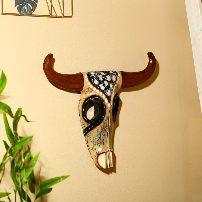 Маска «Буйвол», 35×5.5×26 см, албезия Маска «Буйвол», 35×5.5×26 см, албезия