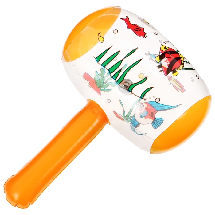 Игрушка надувная «Молоток», со звуком, 25 см, цвет МИКС Игрушка надувная «Молоток», со звуком, 25 см, цвет МИКС