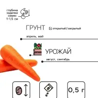 Семена Морковь &laquo;Самсон&raquo;, 0.5 г, &laquo;Аэлита&raquo;