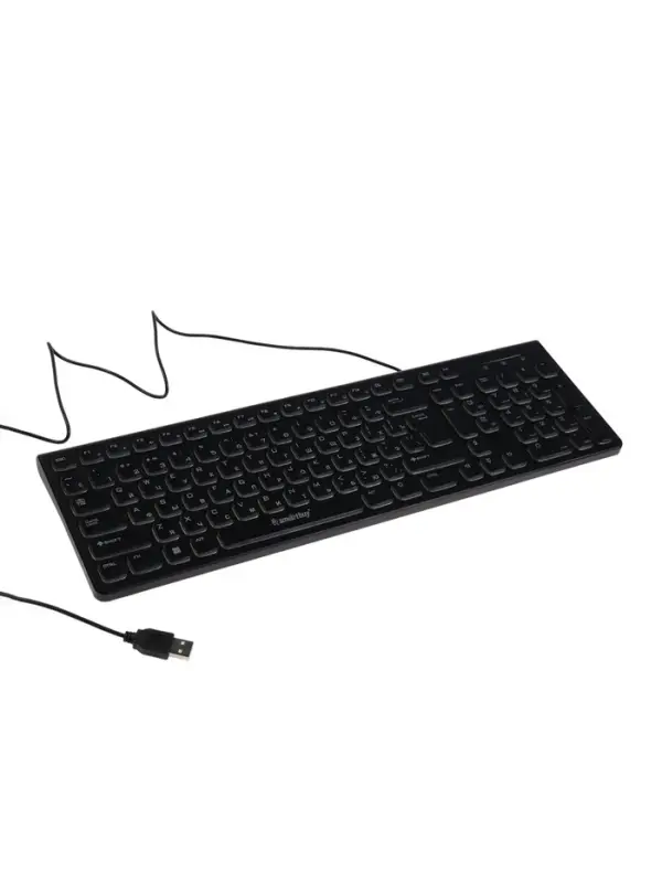 Клавиатура Smartbuy ONE 250, проводная, мембранная, 104 клавиши, USB, с подсветкой,чёрная Клавиатура Smartbuy ONE 250, проводная, мембранная, 104 клавиши, USB, с подсветкой,чёрная