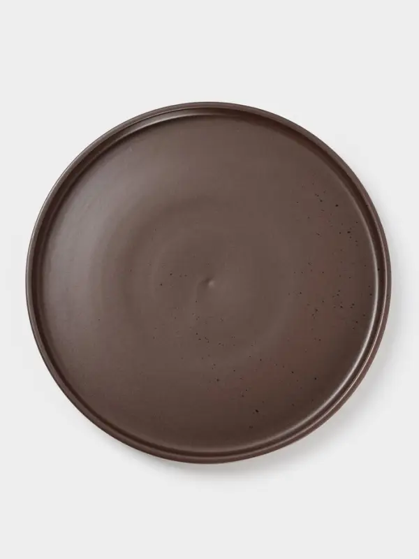 Тарелка Доляна 26х2 см "Гранит" коричневый