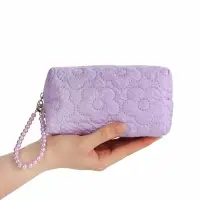 Косметичка дор Цветок 17*6*9, отд на молнии, сиреневый