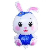 Воздушный шар игрушка 12" «Милый зайчик», цвет синий Воздушный шар игрушка 12" «Милый зайчик», цвет синий
