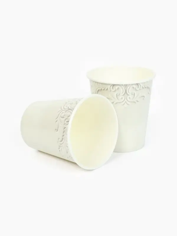 Стакан одноразовый бумажный «Керамика, узоры», 250 мл