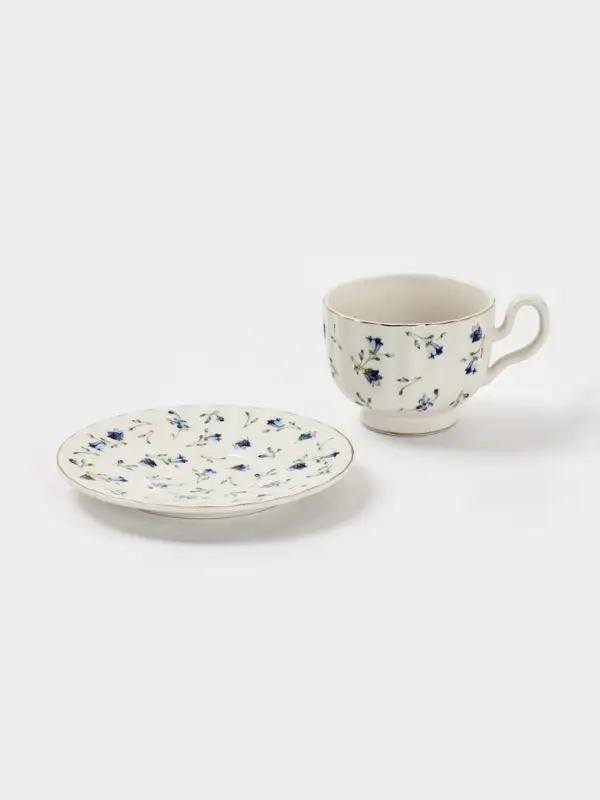 Чайная пара "Тюльпан" блюдце 15х2см, чашка 12х9х7,5 см