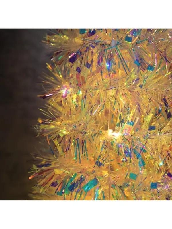 Светодиодная фигура из мишуры &laquo;Волшебная Ёлка&raquo; 120&times;40 см, 200 LED, от батареек ААх3, свечение тёплое белое