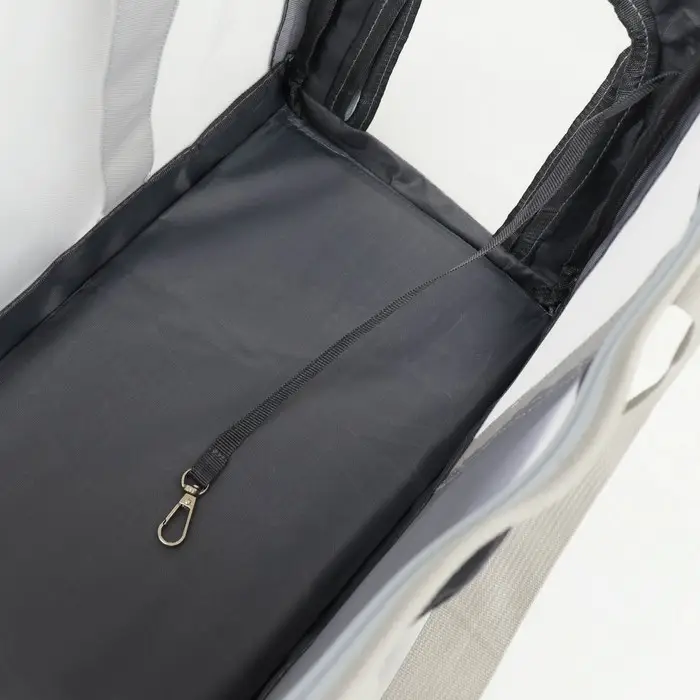 Сумка-переноска для животных, 24&times;25&times;41 см, с раздвижным окном, серая