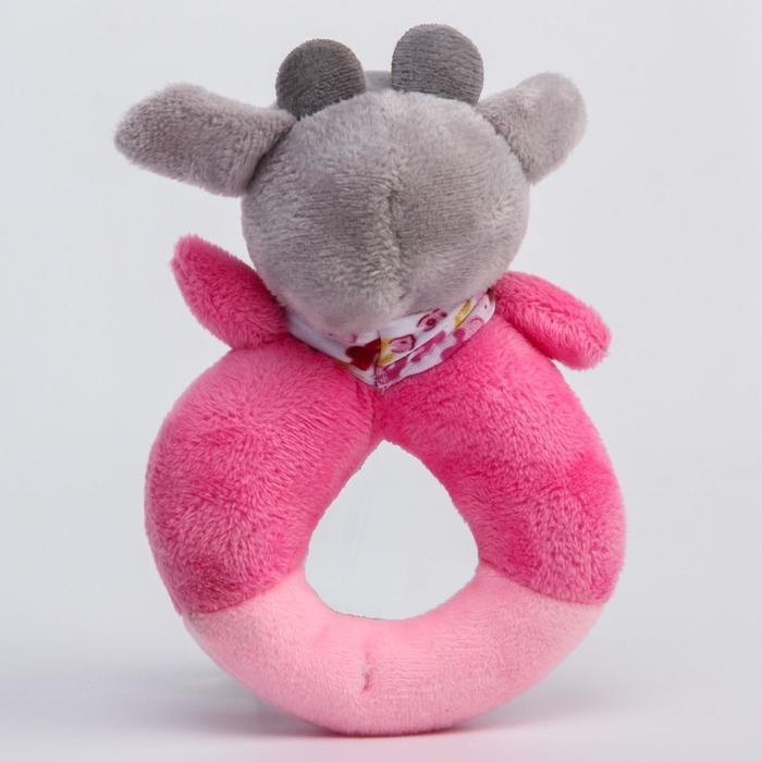 Погремушка мягкая на кольце «Коровка - пищалка», Крошка Я Погремушка мягкая на кольце «Коровка - пищалка», Крошка Я