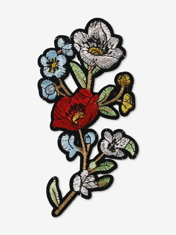 Термоаппликация «Цветы», 16×8 см, разноцветная