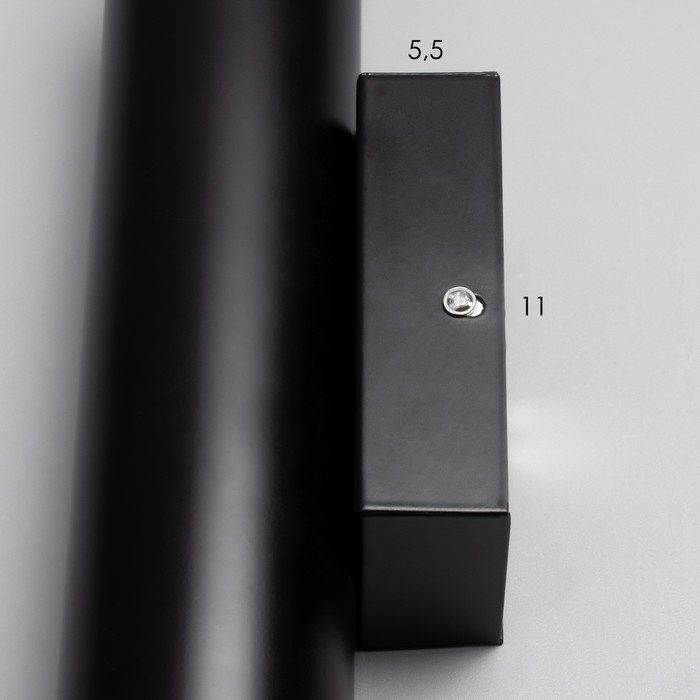 Бра "Тубус" 2хGU10 35Вт черный золото 6х6х47см