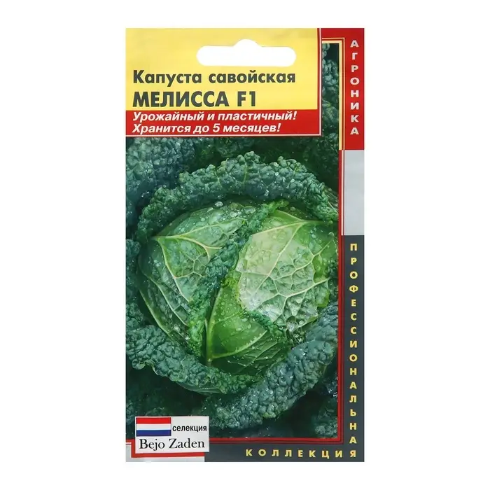 Семена Капуста савойская &laquo;Мелисса&raquo;, F1, 10 шт., &laquo;Агроника&raquo; селекция Bejo Zaden