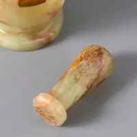 Набор ступка с пестиком, оникс 7 х 8 х 8,5 см