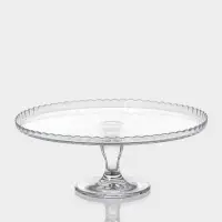 Подставка для торта Paşabah&ccedil;e Patisserie, с крышкой, для ножке, стекло, прозрачная