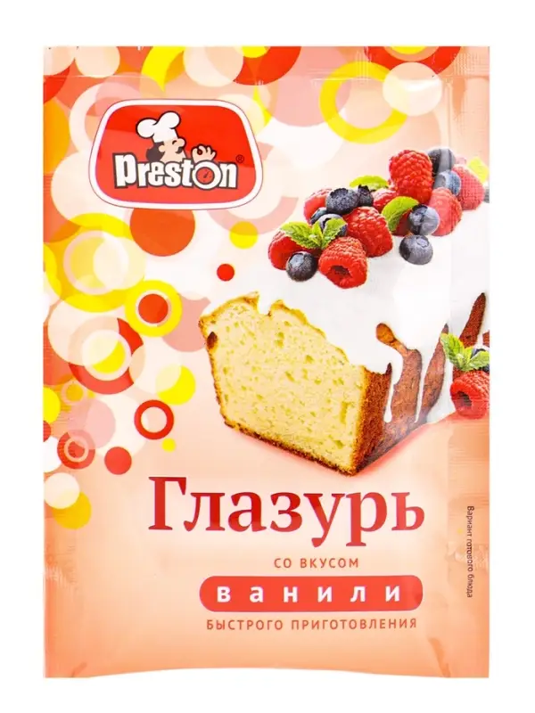 Глазурь Preston со вкусом ванили, 50 г