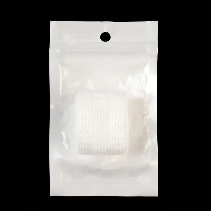 Лента для подгибания швов, термоклеевая, 25 мм, 100 см, белая