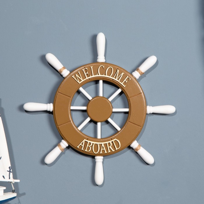 Сувенир интерьерный Сувенир интерьерный "Штурвал" 33см