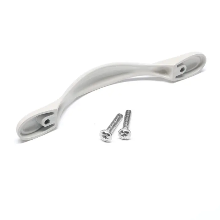 Ручка-скоба мебельная PC181BL, м/о 96 мм, белая