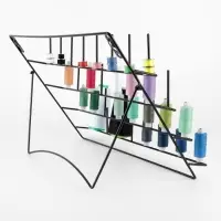 Органайзер-стойка для ниток, настенная/настольная, с подставкой, 40&times;31 см, чёрный