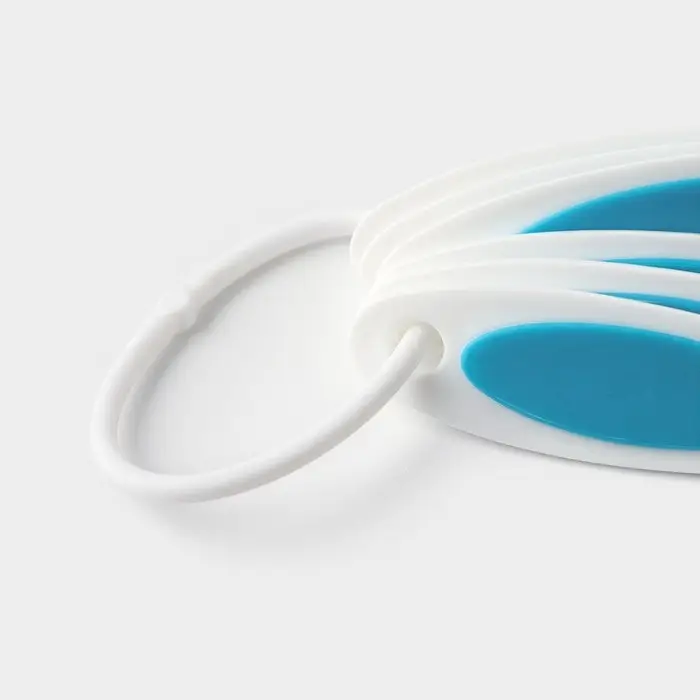 Набор мерных ложек Доляна &laquo;Тепло&raquo;, 6 шт.: 0.62/1.25/2.5/5/7.4/15 мл, красный, белый