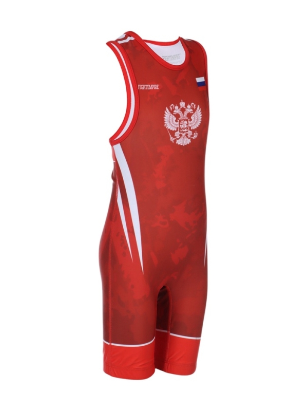 Трико борцовское FIGHT EMPIRE, WT500R, красное, размер 130