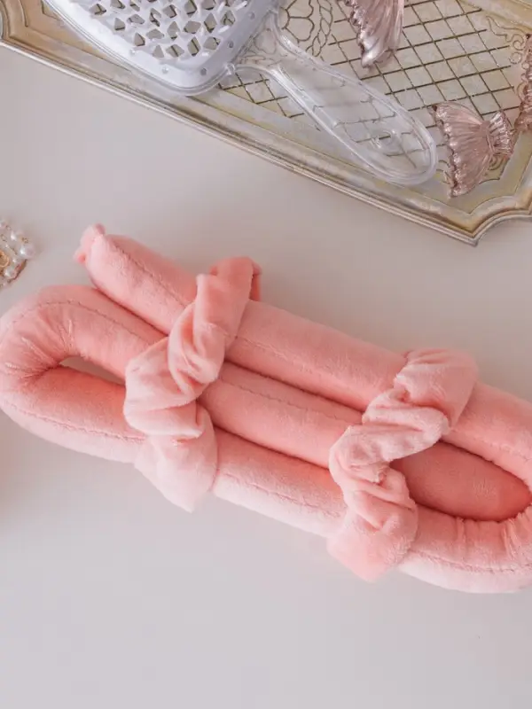 Мягкие бигуди &laquo;Волшебный локон&raquo;, 3 предмета: бигуди, резинки 2 шт., плюшевые, розовые