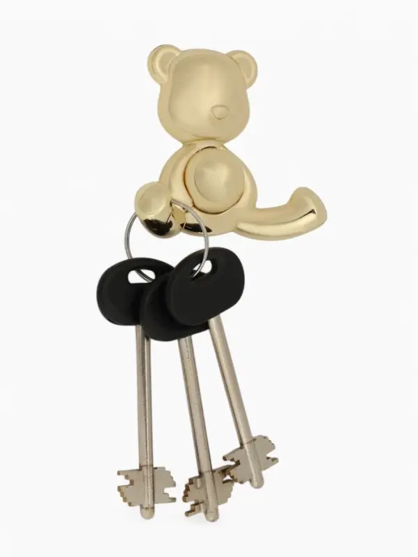 Крючок мебельный CAPPIO BEAR, двухрожковый, цвет золото