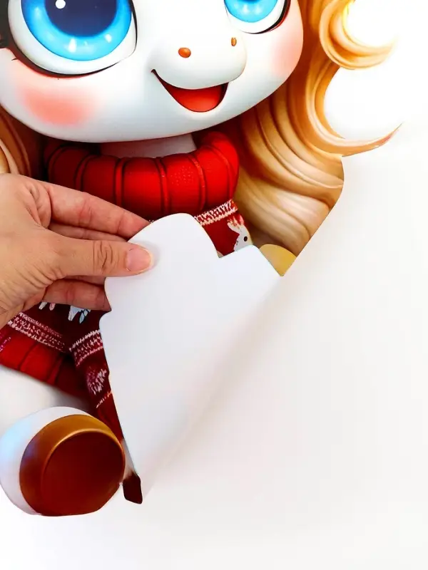 Плакат новогодний &laquo;С новым годом&raquo;, лошадка с подарком, 39.1&times;48 см