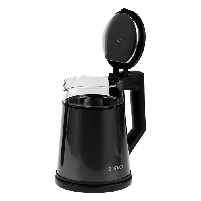 Чайник электрический Energy E-200, металл, колба стекло, 1.2 л, 1350 Вт, серый Чайник электрический Energy E-200, металл, колба стекло, 1.2 л, 1350 Вт, серый