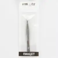 Пинцет для бровей профессиональный, скошенный, узкий, диагональный, 9 см
