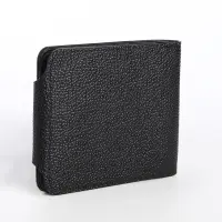 Портмоне мужское на кнопке, чёрное