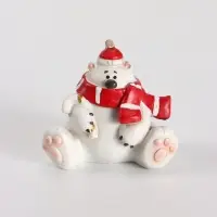 Фигурка &laquo;Белый медведь&raquo;, 7&times;6.2&times;6.5 см