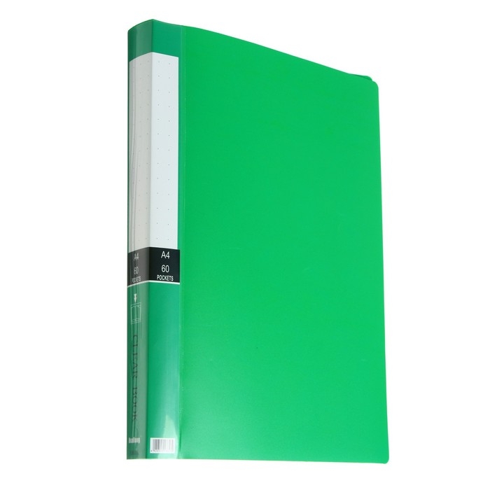 Папка А4, 60 прозрачных файлов, 400 мкм, МИКС Папка А4, 60 прозрачных файлов, 400 мкм, МИКС