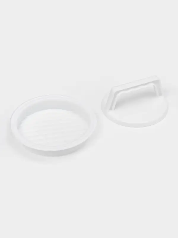 Пресс для бургеров Доляна &laquo;Шеф&raquo;, 13&times;5.5 см, белый