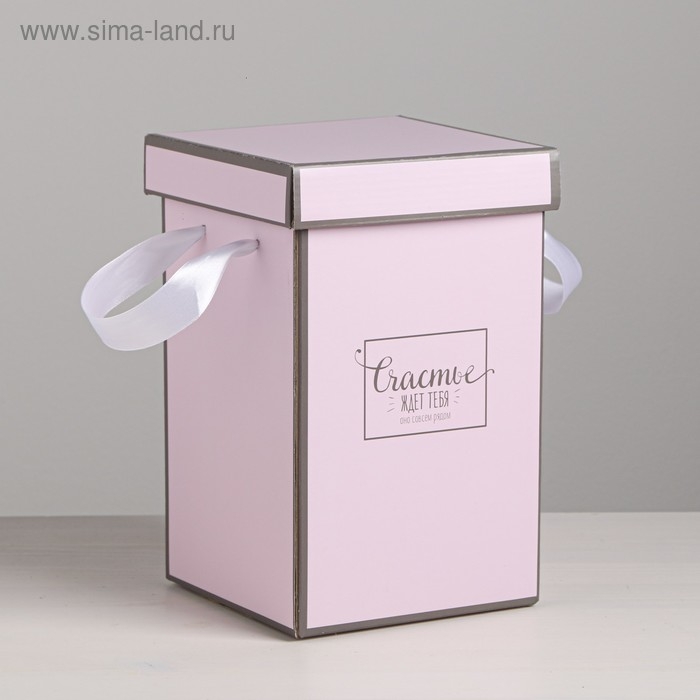 Коробка подарочная складная «Счастье ждёт тебя», 14 х 23 см Коробка подарочная складная «Счастье ждёт тебя», 14 х 23 см