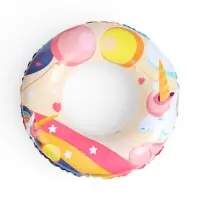 Круг для плавания &laquo;Единорог&raquo;, надувной, d=75 см, от 3 лет, разноцветный