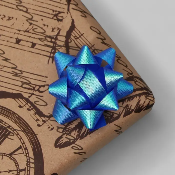 Подарочный Бант - звезда №5, для упаковки подарков, набор 50 шт., МИКС