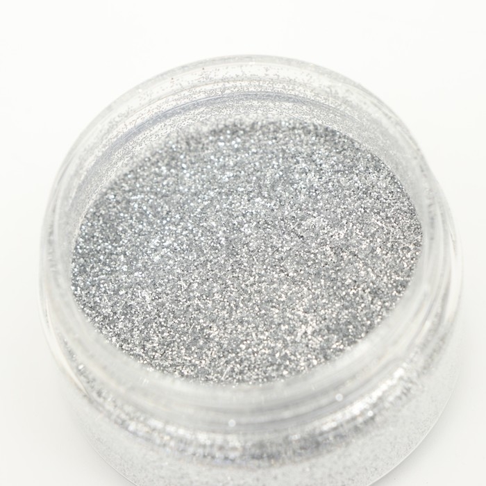 Пищевые блёстки КондиМир крупной фракции, серебро, 10 г