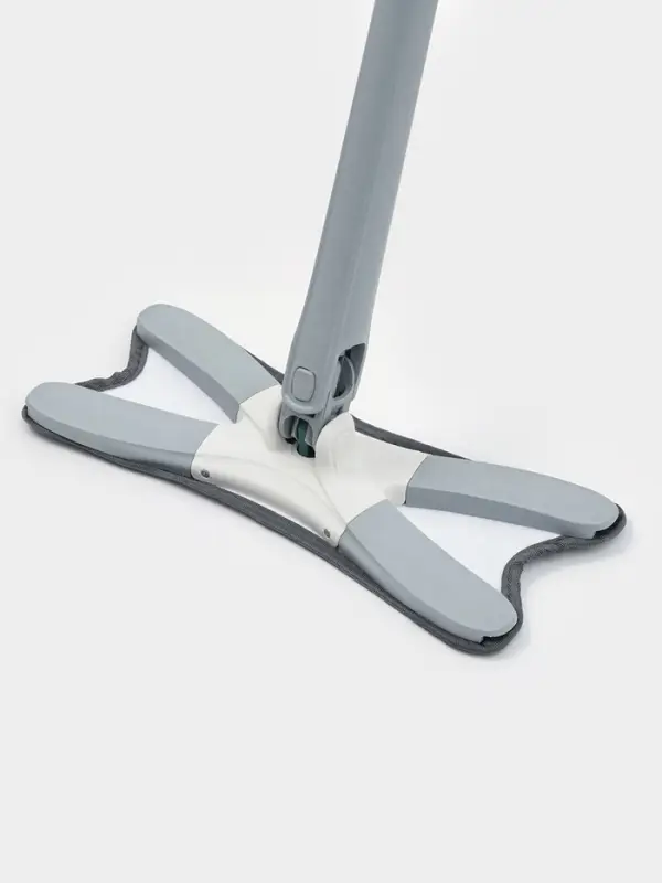 Швабра с отжимом Twist Raccoon, насадка из микрофибры 36&times;14 см, стальная нержавеющая ручка 125 см