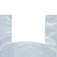 Пакет-майка ПНД 28+13x57 см, 15 мкм, 100 шт/уп, прозрачный