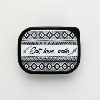 Ланч - бокс прямоугольный &laquo;Ешь, люби улыбайся&raquo;, 500 мл