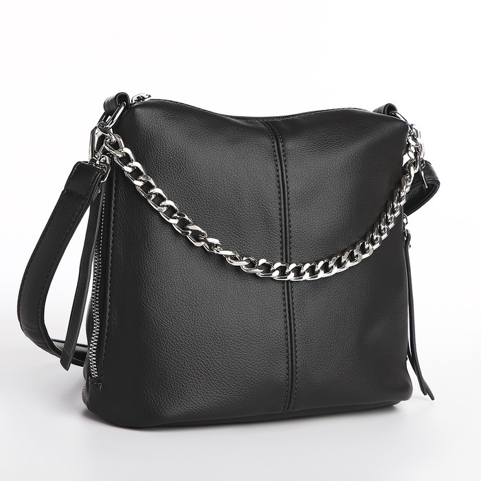 Сумка-мешок на молнии, цвет серый Сумка-мешок на молнии, цвет серый