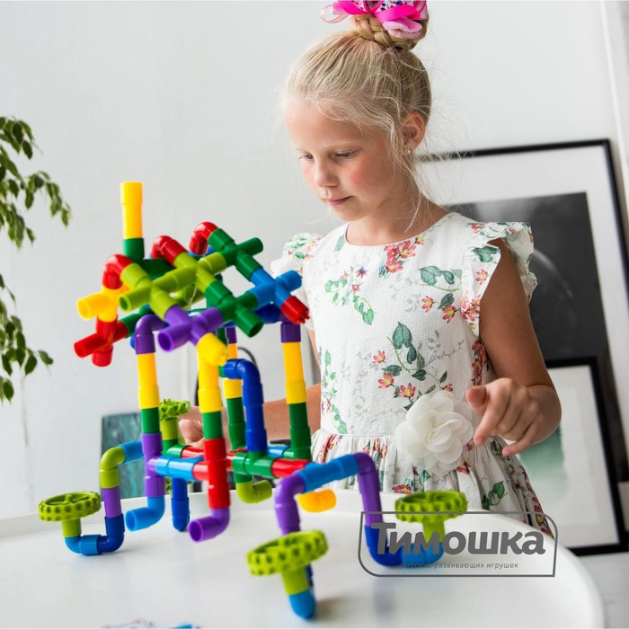 Конструктор «Трубометрик», 60 деталей Конструктор «Трубометрик», 60 деталей