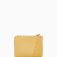 Кошелёк женский на кнопке, 11.5&times;2&times;9 см, комбинированный, жёлтый