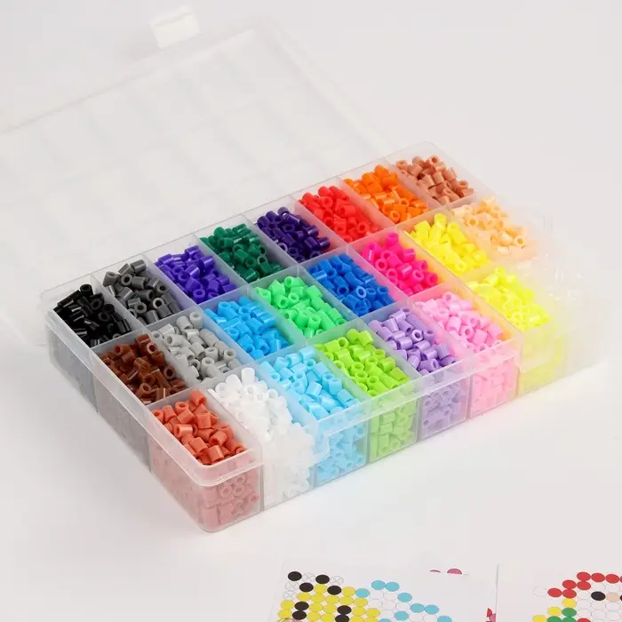 Брелок своими руками &laquo;Термомозаика&raquo;, 24 цвета, 4300 бусин, 2 колечка, заколки 3 шт., основы 3 шт.