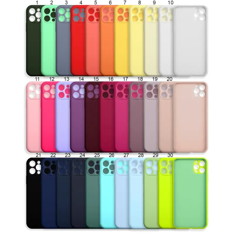 Чехол iPh 12 Pro (6.1) Silicon Сase APL WS (закрытый низ+камера) с лого