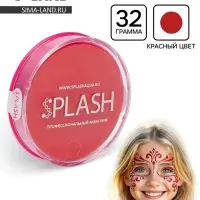 Аквагрим в шайбе, регулярный, красный, 32 г