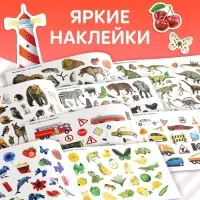 100 наклеек набор &laquo;Обучающие&raquo;, 4 шт. по 12 стр.