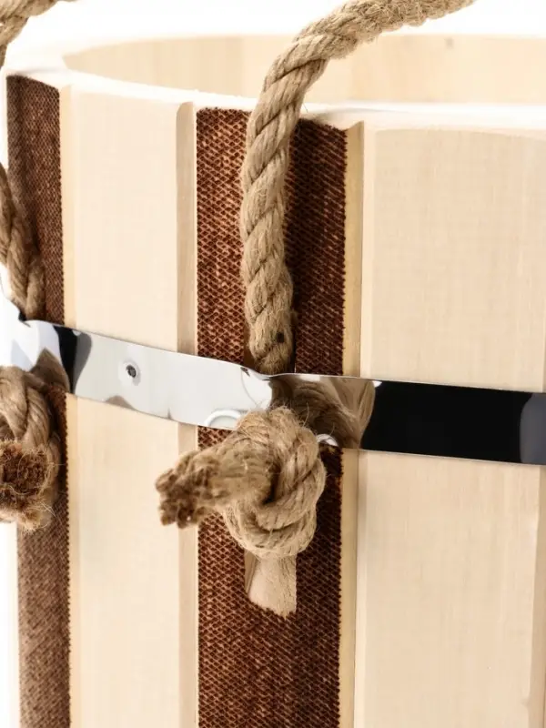 Ведро-запарник для бани и сауны &laquo;Термо&raquo;, 10 л, деревянное, пластмассовая вставка