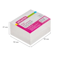 Блок для записей ATTACHE ЭКОНОМ запасной 9х9х4,5 белый 80 г, 92