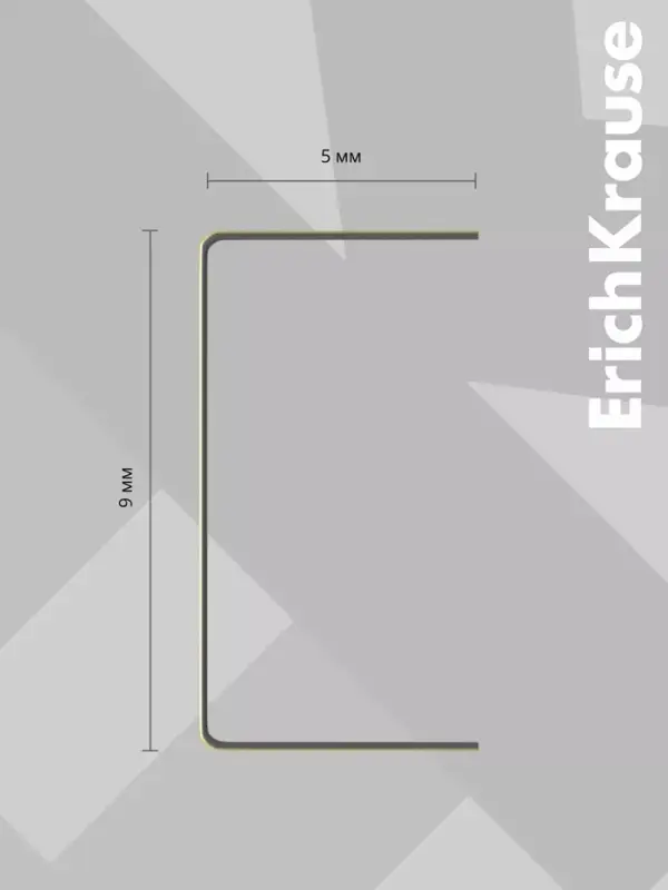 Скобы омеднённые №10, ErichKrause, для степлера, 1000 шт., цветные